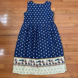 Vintage Olympic Spirit American Flag Star Dress